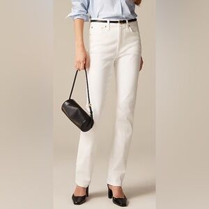 J. Crew Women's White Slim-Straight Jean, Size 28